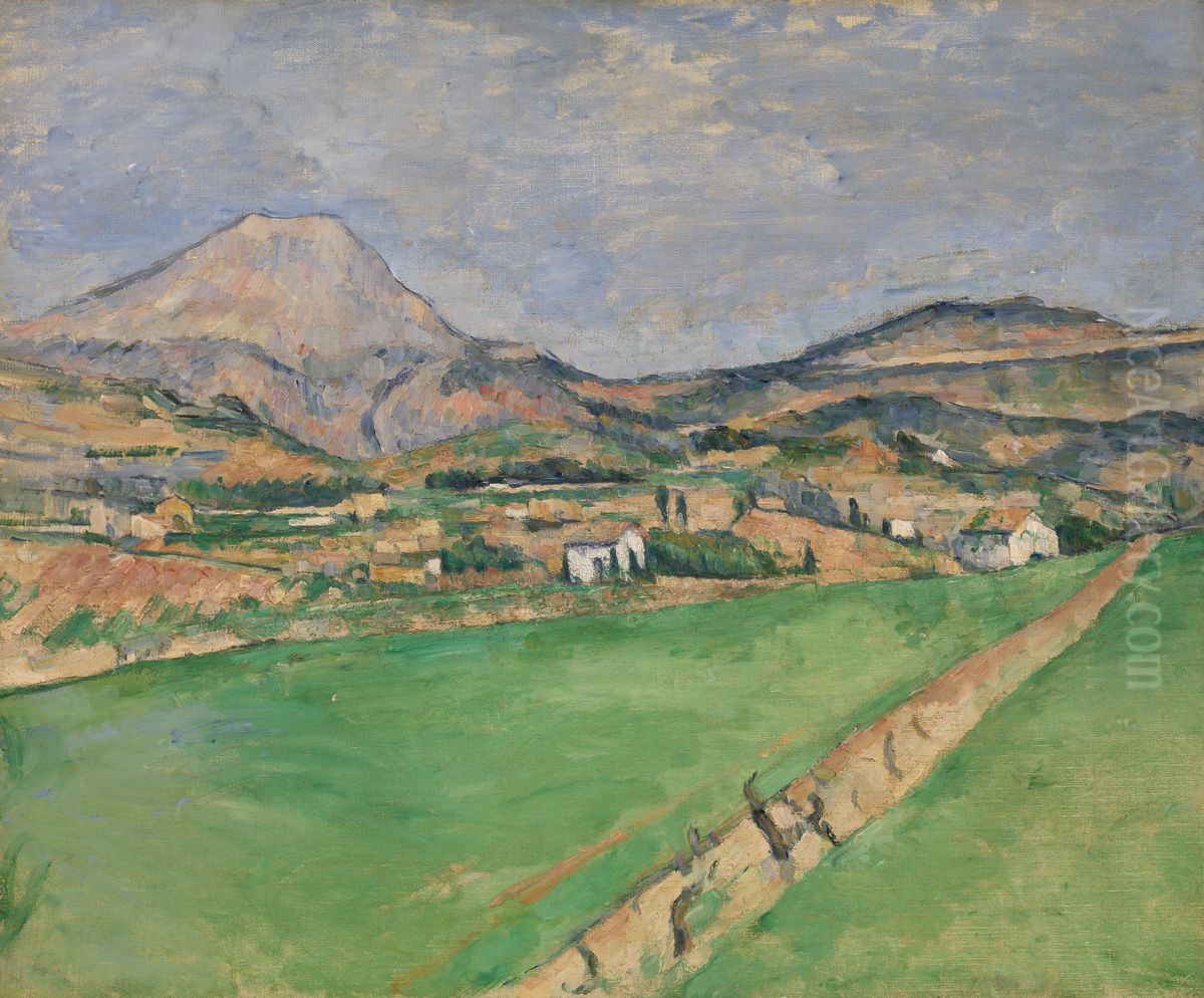 Toward Mont Sainte-Victoire (Vers la Montagne Sainte-Victoire) Oil Painting by Paul Cezanne