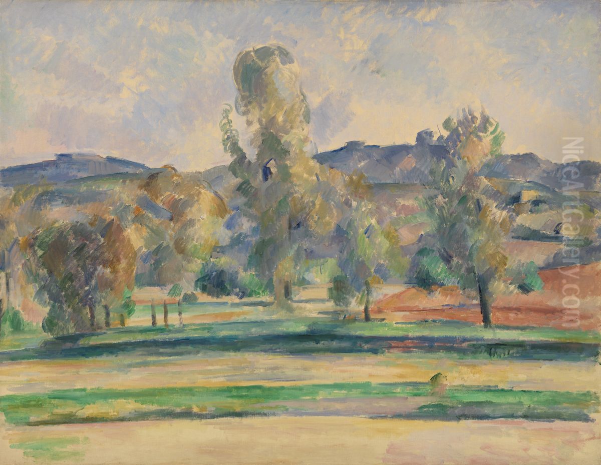 Autumn Landscape (Paysage d'automne) Oil Painting by Paul Cezanne