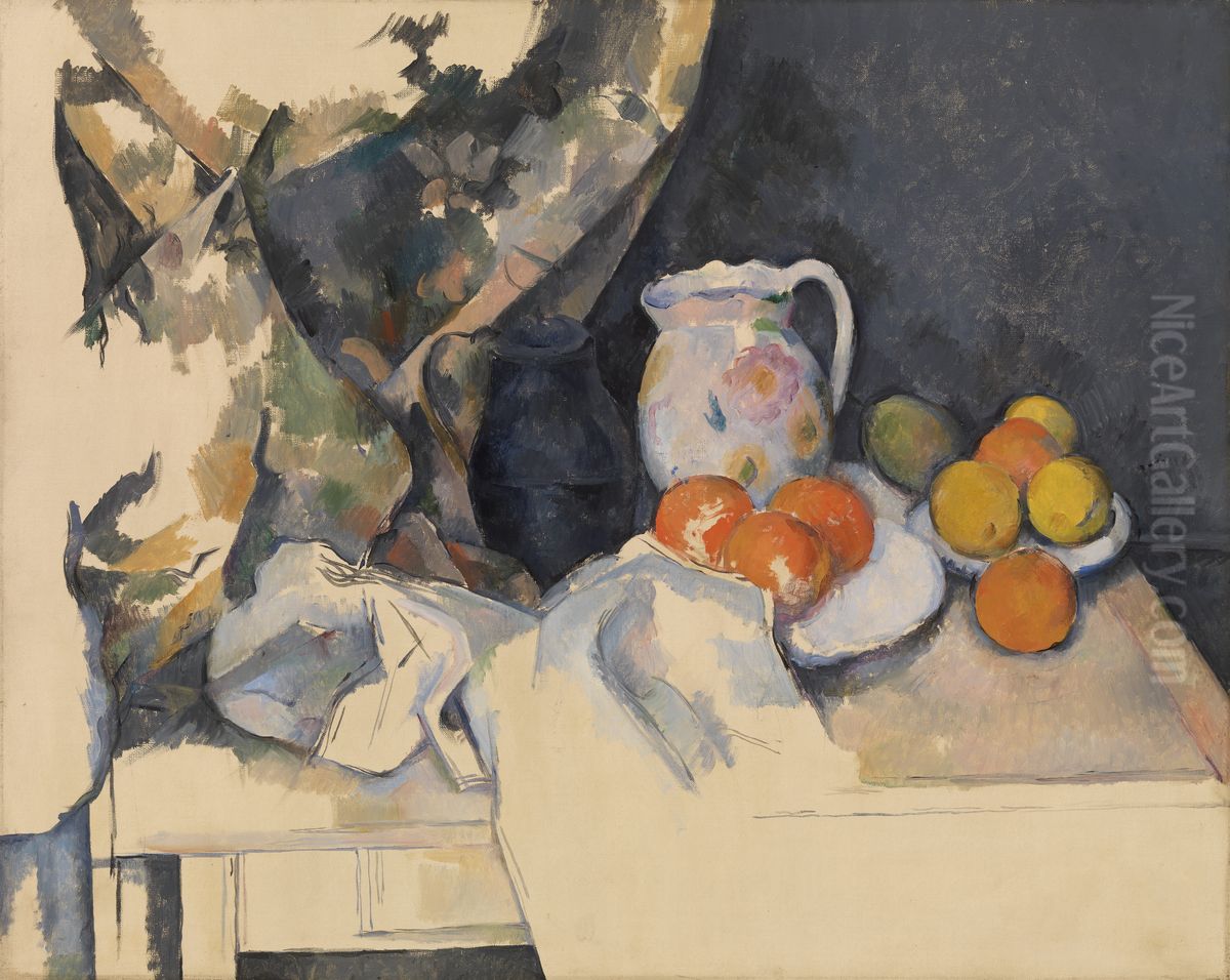 Still Life (Nature morte) Oil Painting by Paul Cezanne