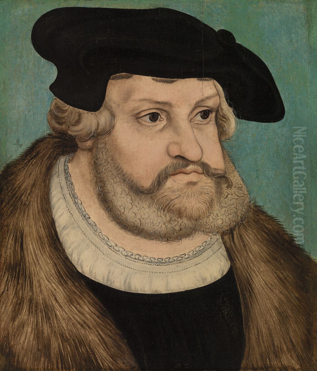 Portrait of Frederick the Wise, Duke of Saxony Oil Painting by Lucas Cranach the Elder