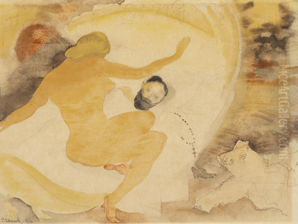 Nana and Count Muffat Oil Painting by Charles Demuth