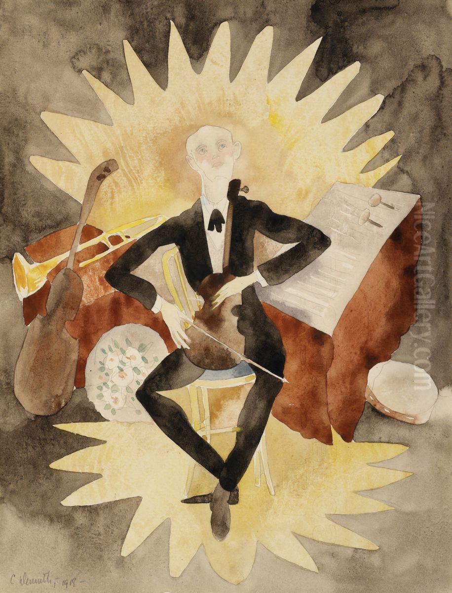 Musician Oil Painting by Charles Demuth