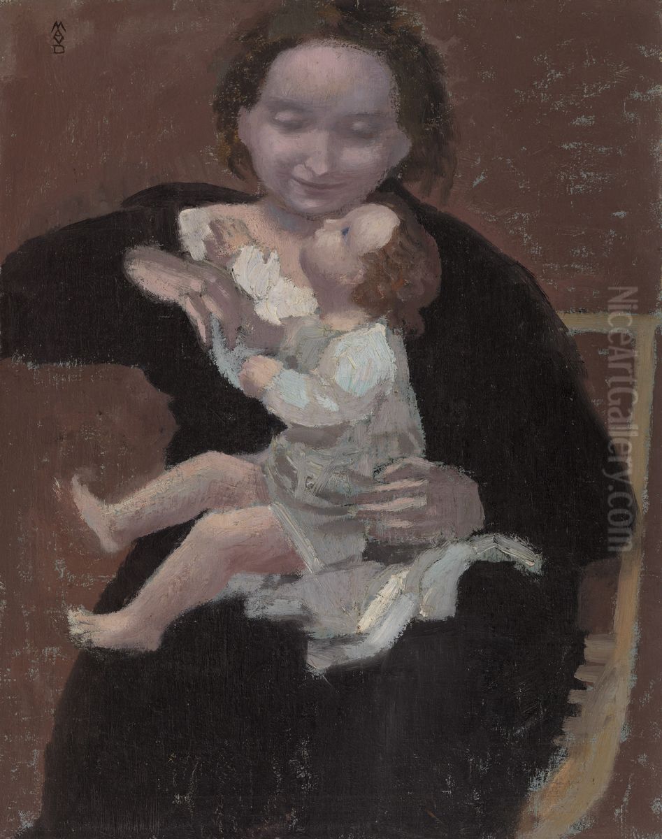 Mother and Child Oil Painting by Maurice Denis