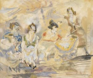 Woman with Baby Carriage
