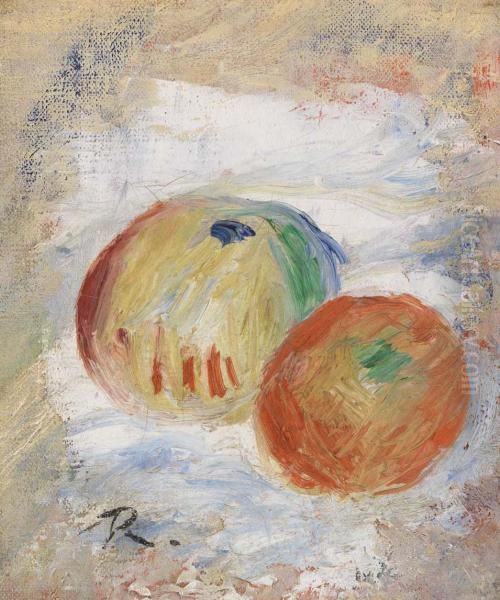 Apples (Pommes) Oil Painting by Pierre Auguste Renoir