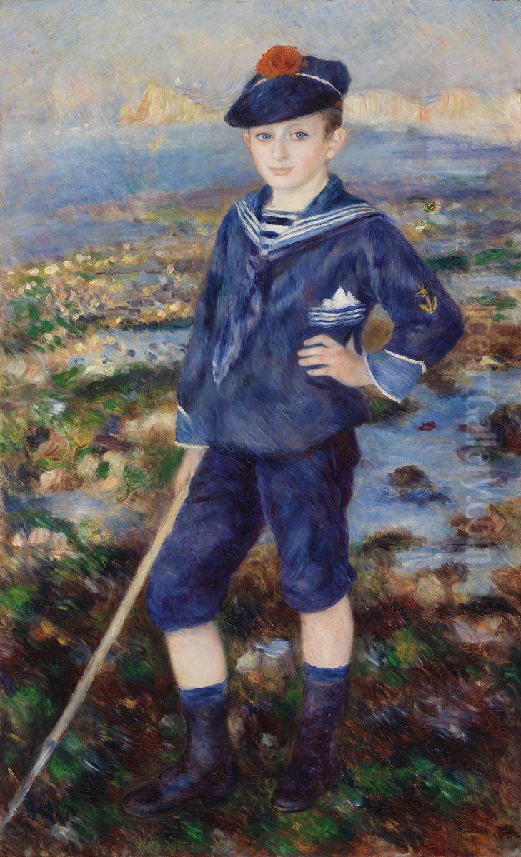 Sailor Boy (Portrait of Robert Nunes) Oil Painting by Pierre Auguste Renoir