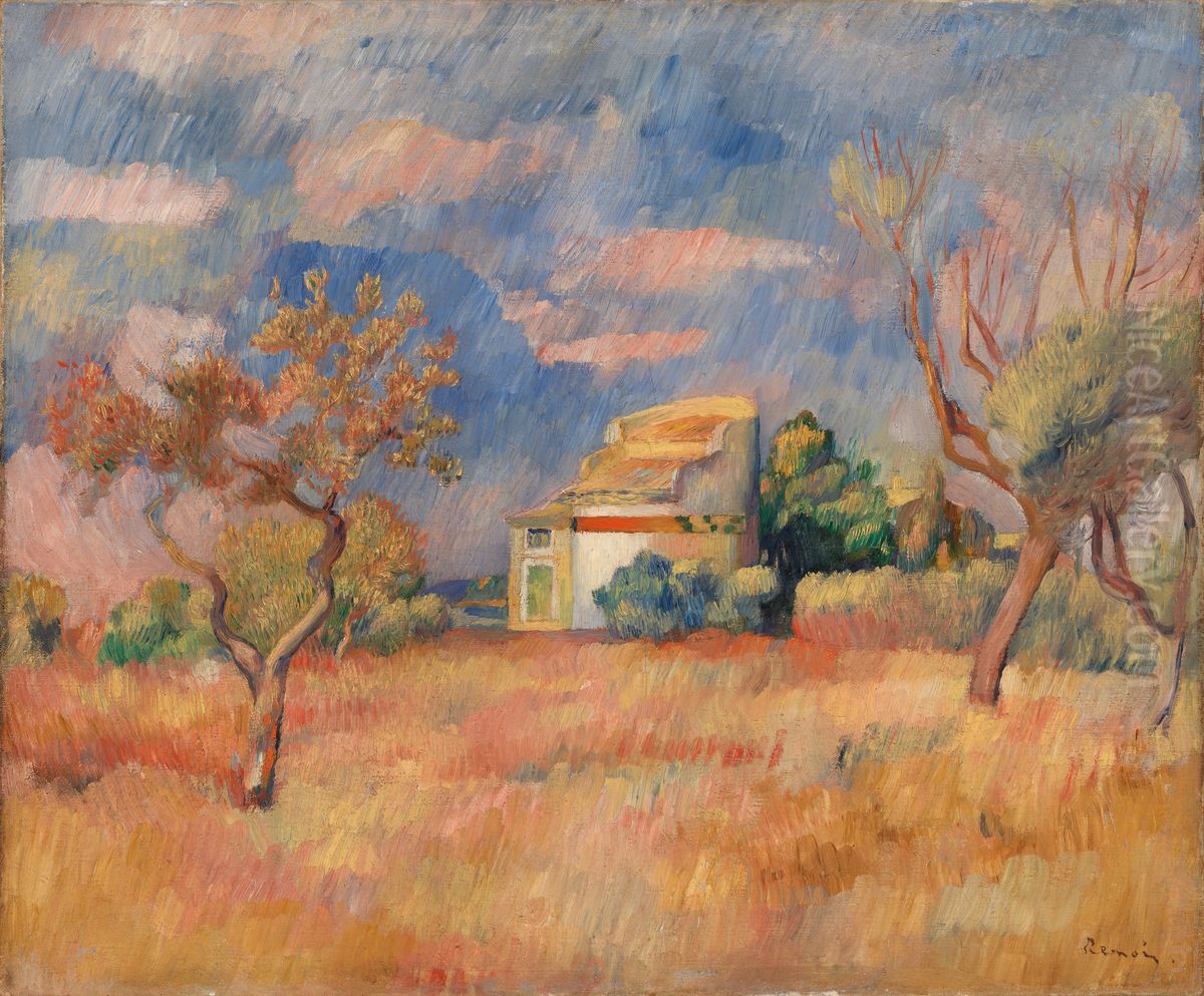 Dovecote at Bellevue (Pigeonnier de Bellevue) Oil Painting by Pierre Auguste Renoir