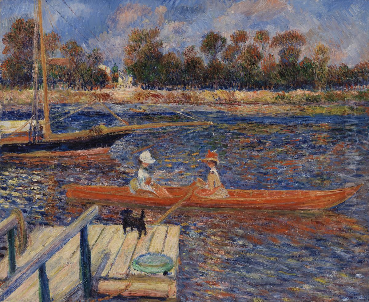 The Seine at Argenteuil (La Seine a Argenteuil) Oil Painting by Pierre Auguste Renoir