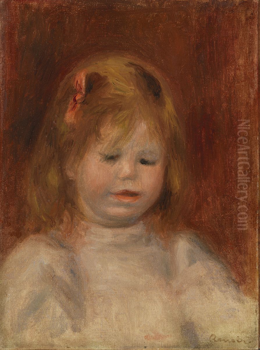 Portrait of Jean Renoir (Portrait de Jean Renoir) Oil Painting by Pierre Auguste Renoir