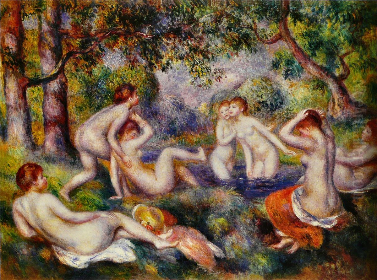 Baigneuses dans la foret Oil Painting by Pierre Auguste Renoir
