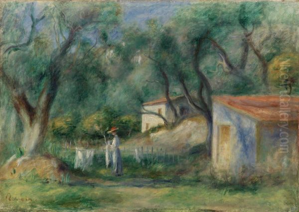 Le Cannet Oil Painting by Pierre Auguste Renoir