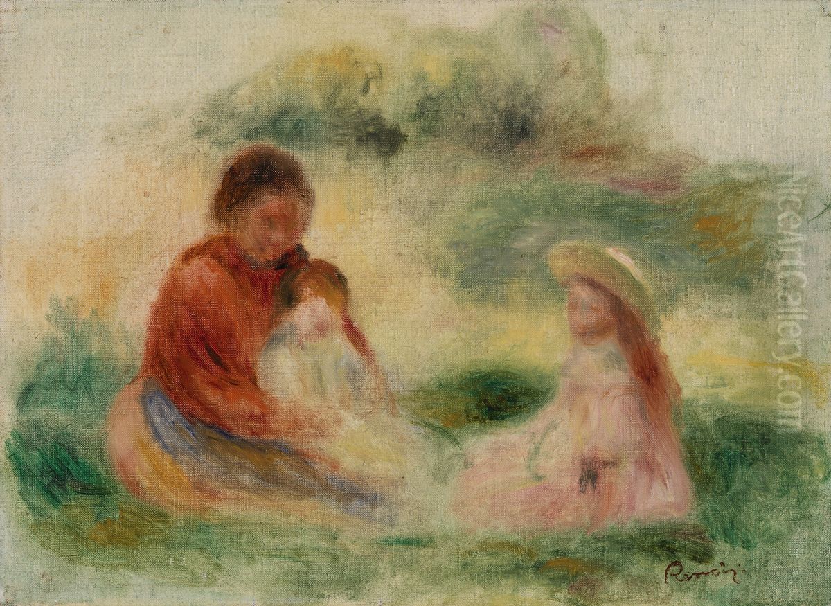 Young Family (La Jeune famille) Oil Painting by Pierre Auguste Renoir