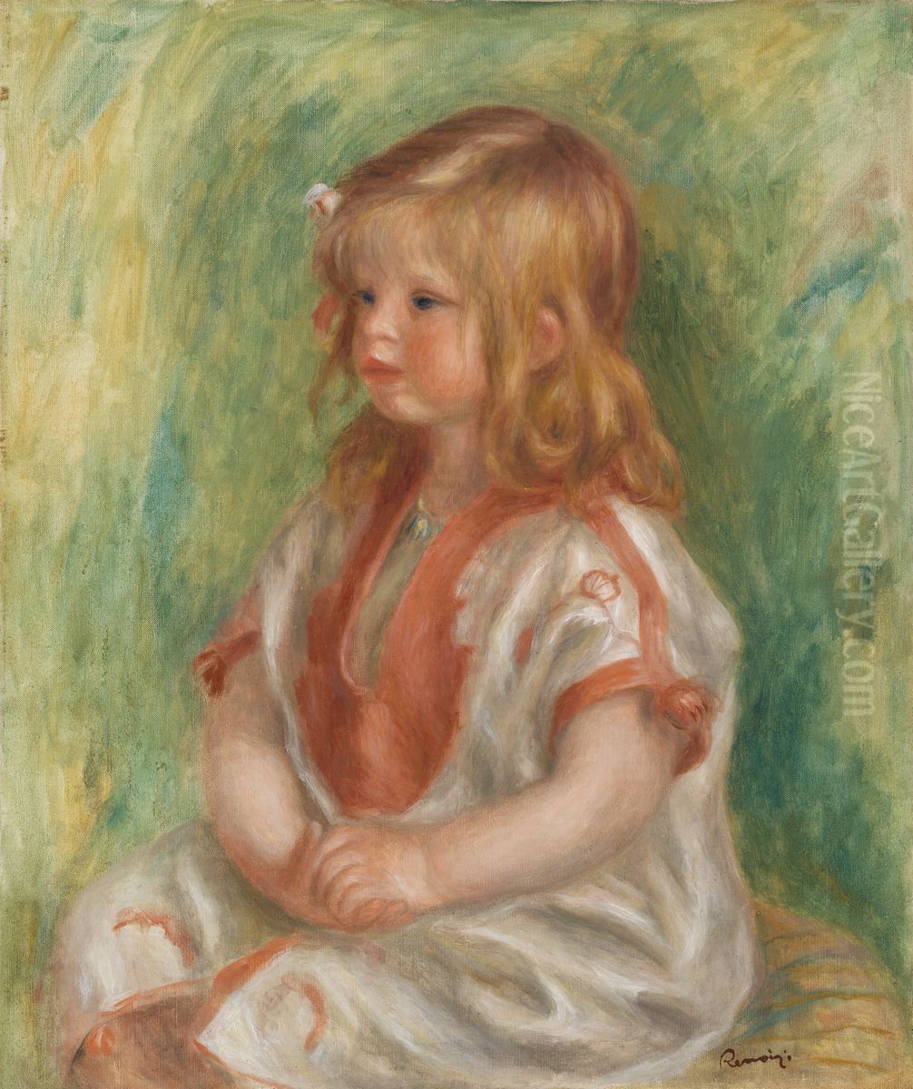 Claude Renoir Oil Painting by Pierre Auguste Renoir