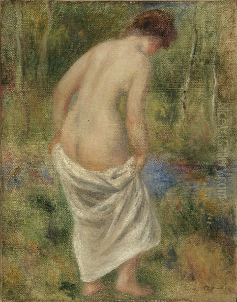After the Bath (Apres le bain) Oil Painting by Pierre Auguste Renoir