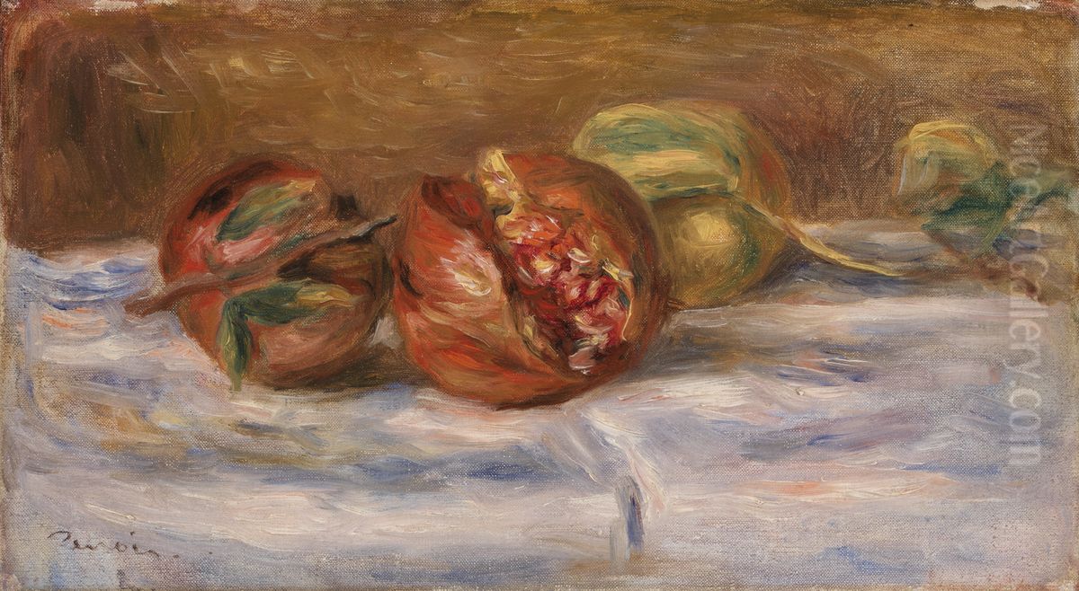 Pomegranates (Grenades) Oil Painting by Pierre Auguste Renoir