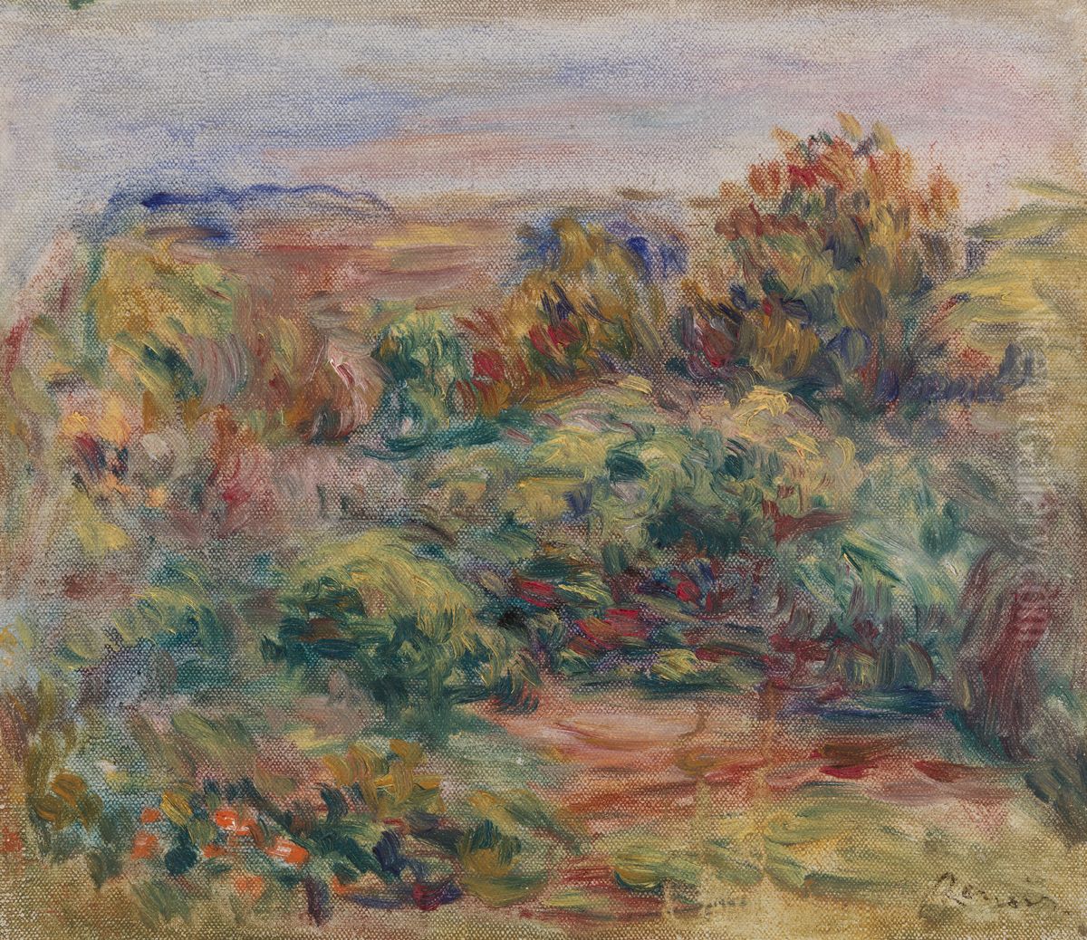 Landscape (Paysage) Oil Painting by Pierre Auguste Renoir