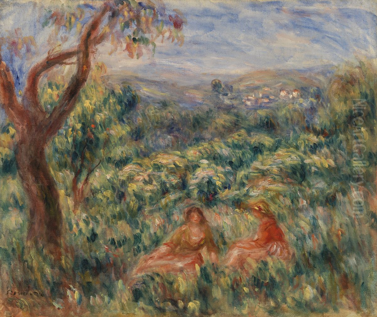 Landscape (Paysage) Oil Painting by Pierre Auguste Renoir Landscape (Paysage) Oil Painting by Pierre Auguste Renoir