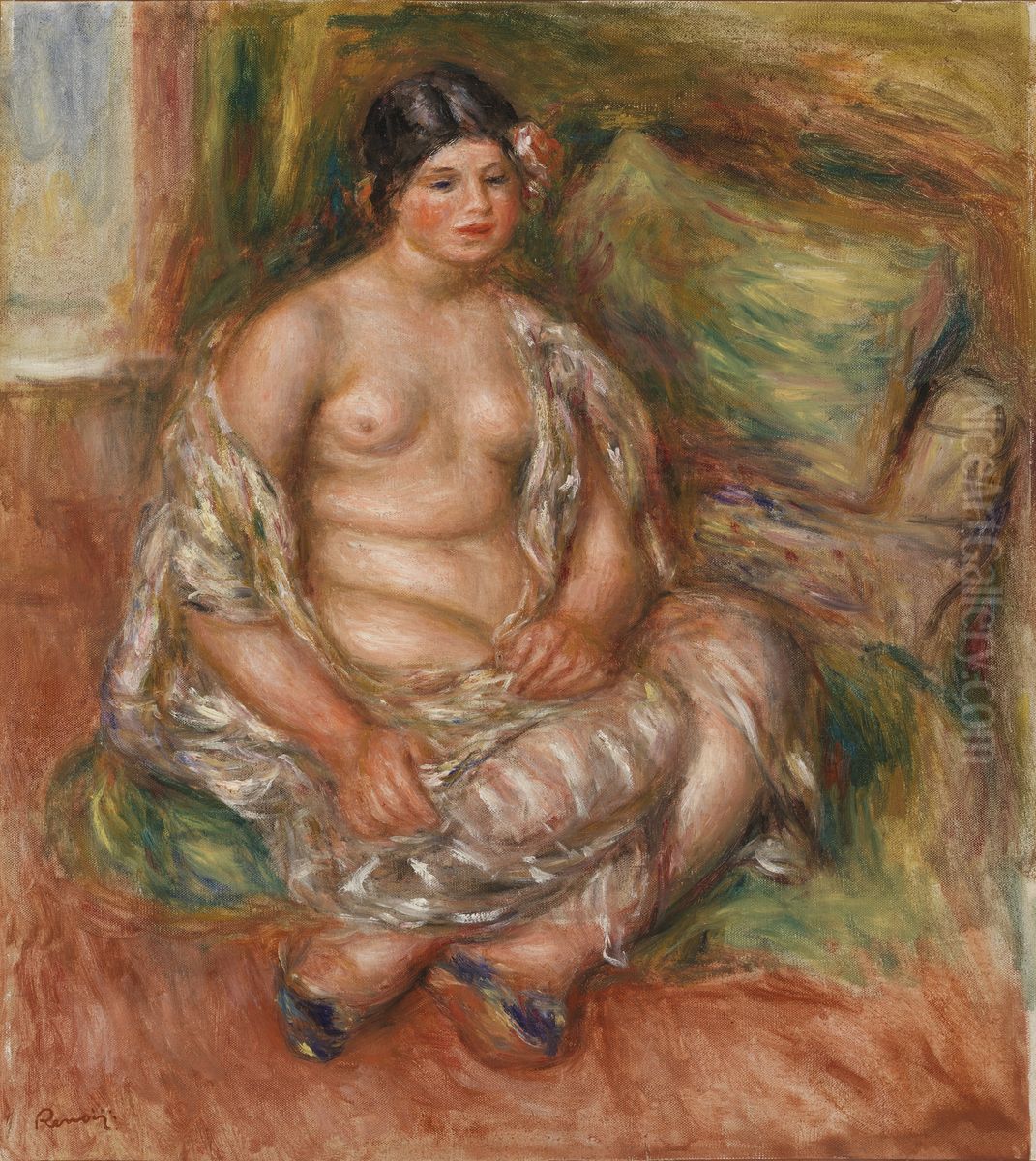 Seated Odalisque (Odalisque assise) Oil Painting by Pierre Auguste Renoir