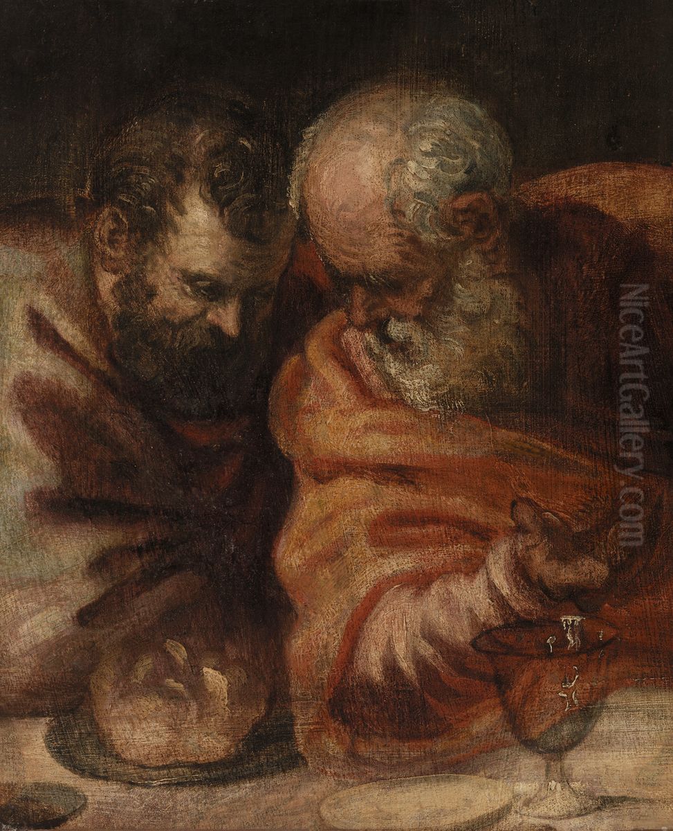 Two Apostles Oil Painting by Jacopo Tintoretto
