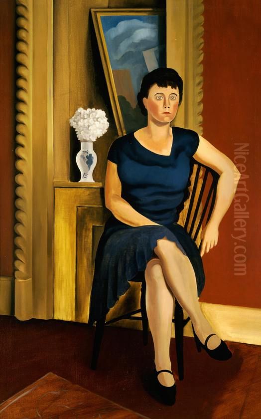 Interior Oil Painting by George Ault