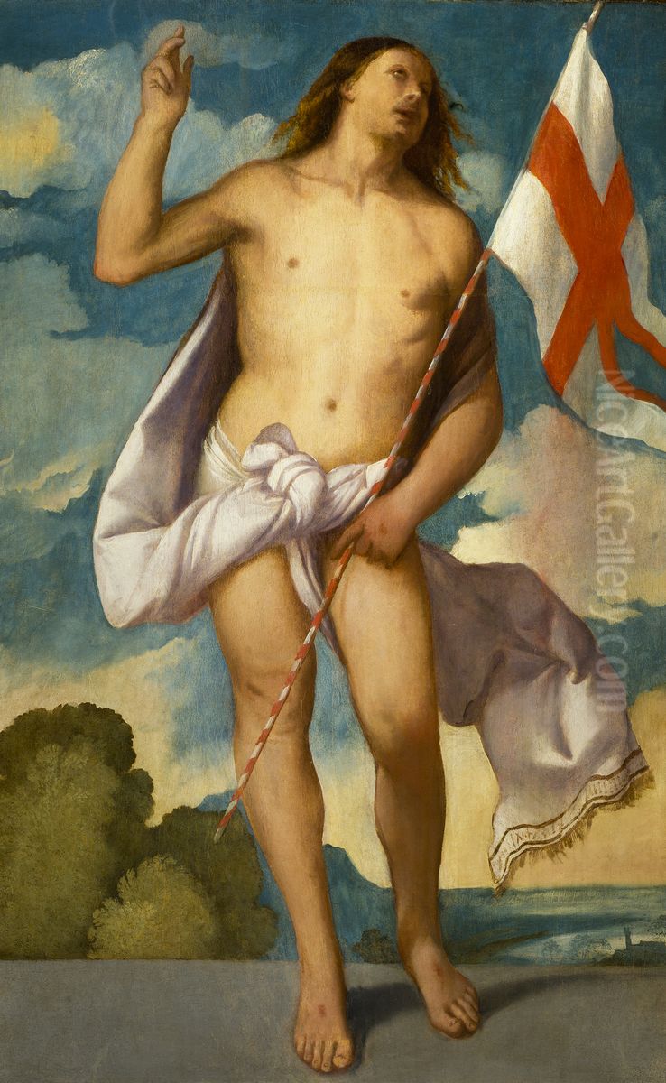 The Resurrected Christ Oil Painting by Titian