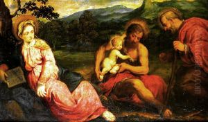 Holy Family in a Landscape with John the Baptist Holy Family in a Landscape with John the Baptist