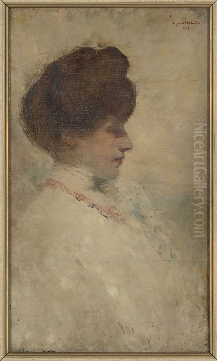 Portrait of Doris McIntyre Oil Painting by Raymond McIntyre