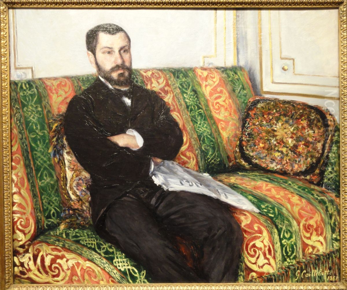 Portrait of Richard Gallo Oil Painting by Gustave Caillebotte