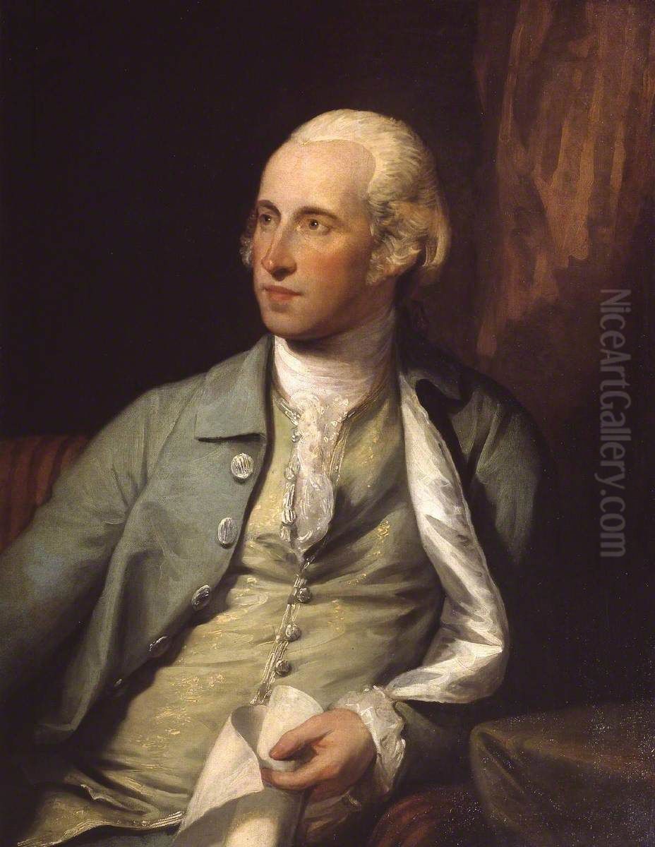 Benjamin West, P.R.A. Oil Painting by Gilbert Stuart