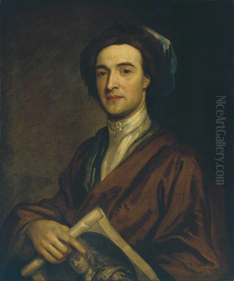 John Smith the Engraver Oil Painting by Godfrey Kneller