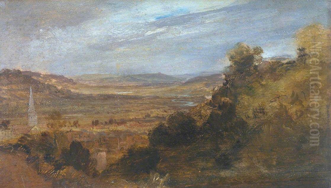 Godalming from the South Oil Painting by J. M. W. Turner