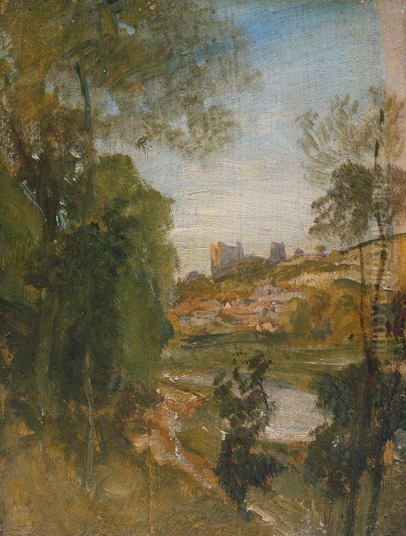 Guildford from the Banks of the Wey Oil Painting by J. M. W. Turner