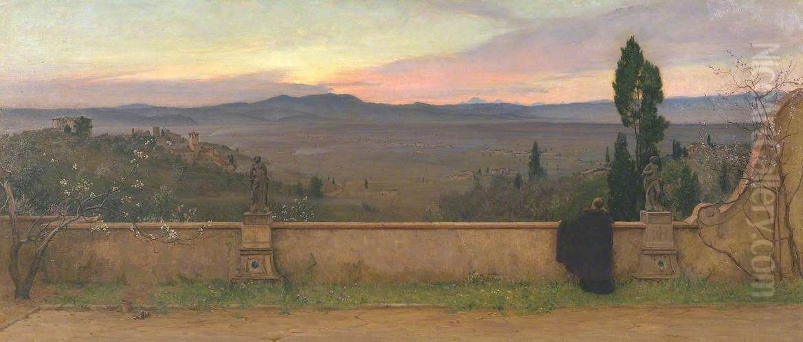 Evening Oil Painting by Matthew Ridley Corbet