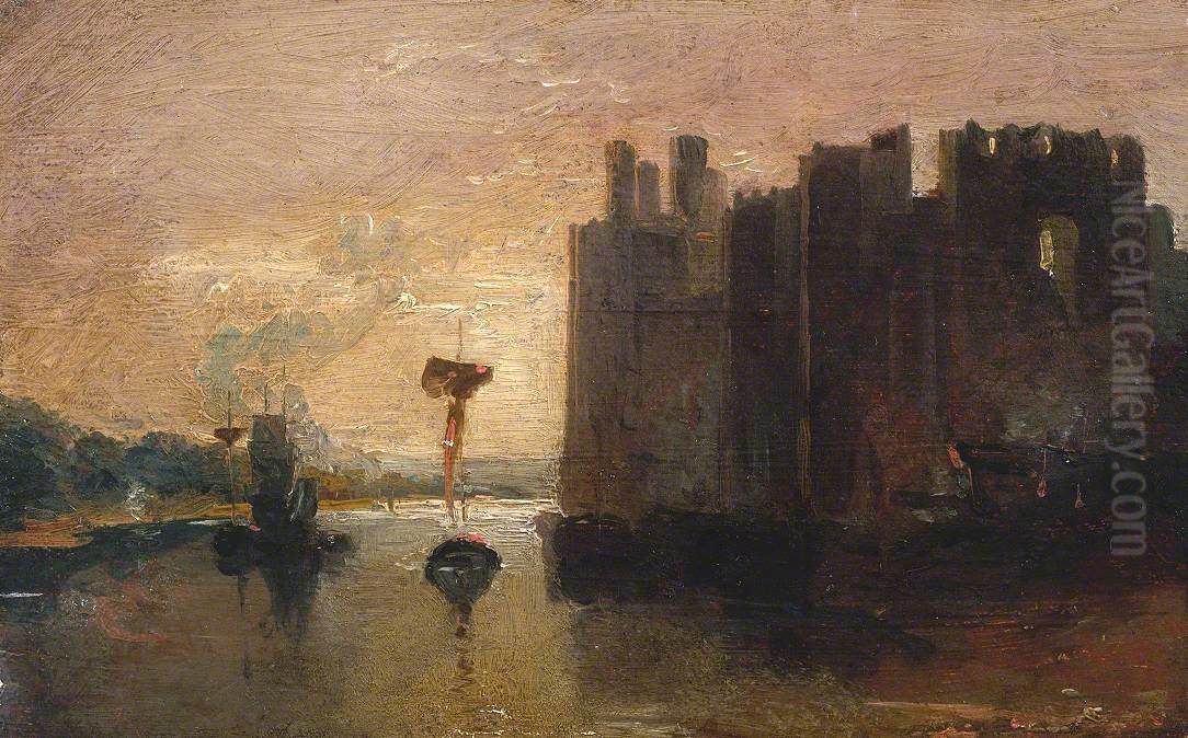 Caernarvon Castle Oil Painting by J. M. W. Turner