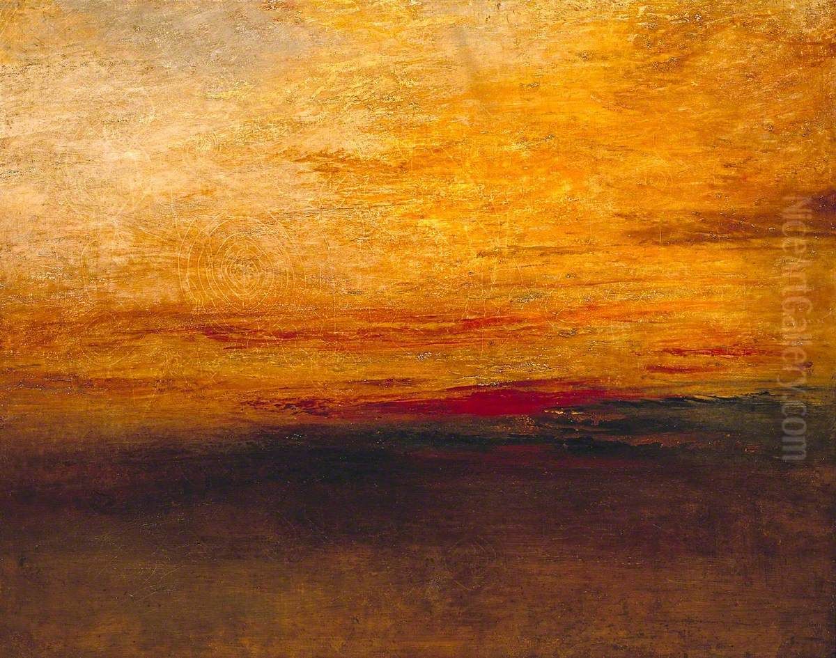 Sunset Oil Painting by J. M. W. Turner