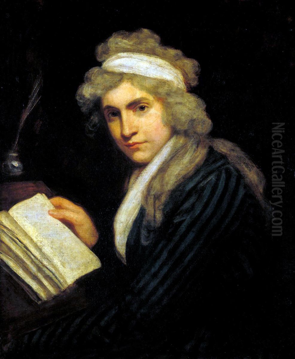 Portrait of Mary Wollstonecraft Oil Painting by John Opie