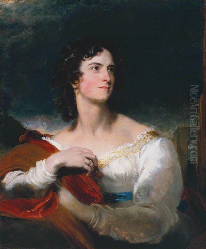 Miss Caroline Fry Oil Painting by Thomas Lawrence