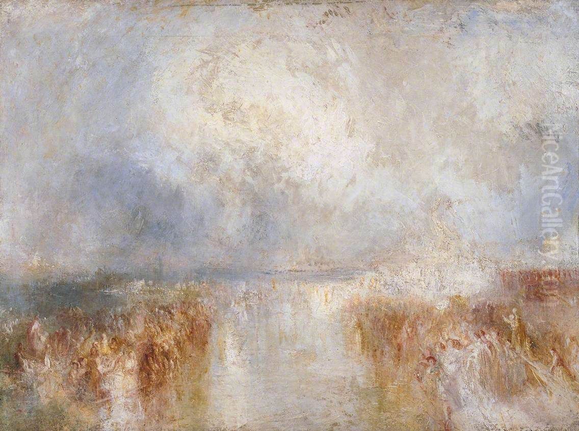 The Disembarkation of Louis-Philippe at the Royal Clarence Yard, Gosport, 8 October 1844 Oil Painting by J. M. W. Turner