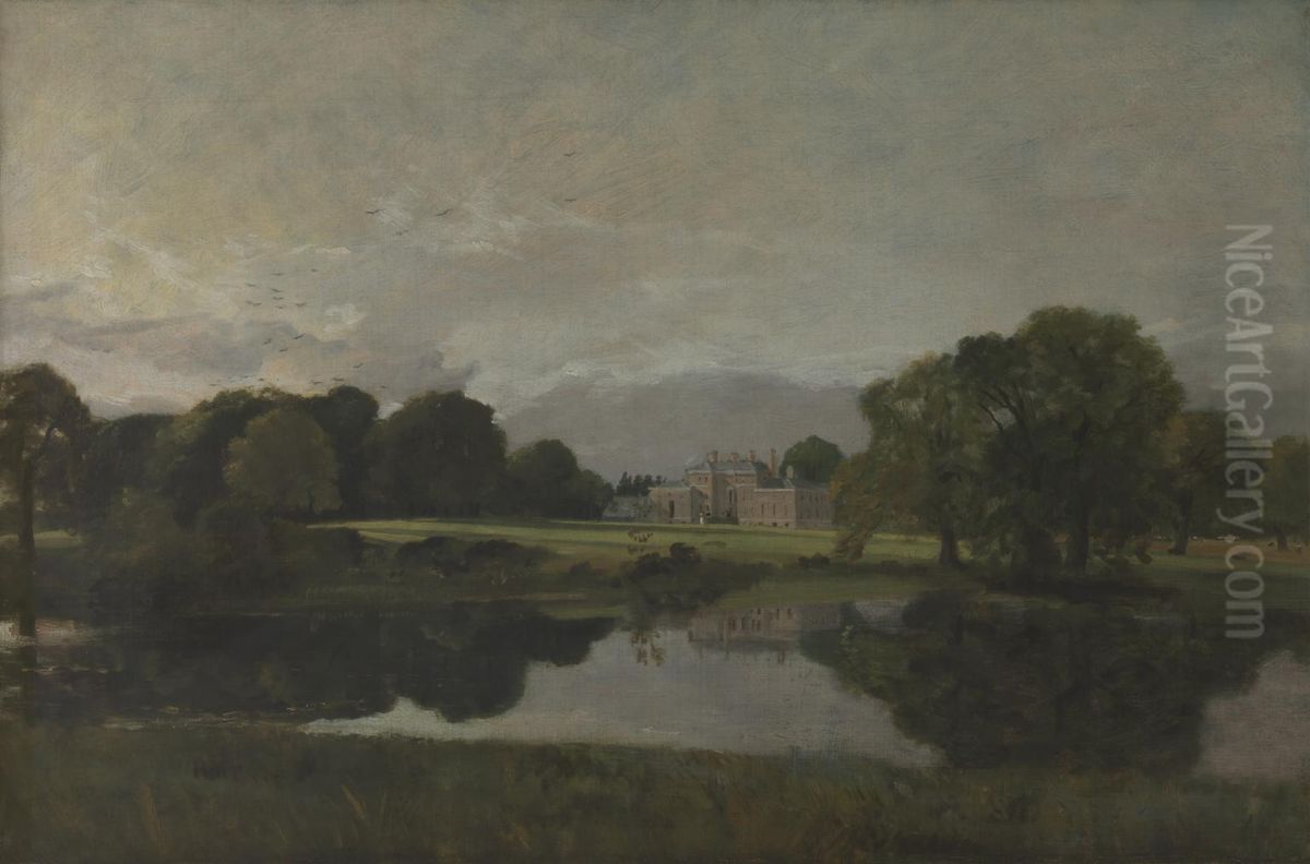 Malvern Hall, Warwickshire Oil Painting by John Constable