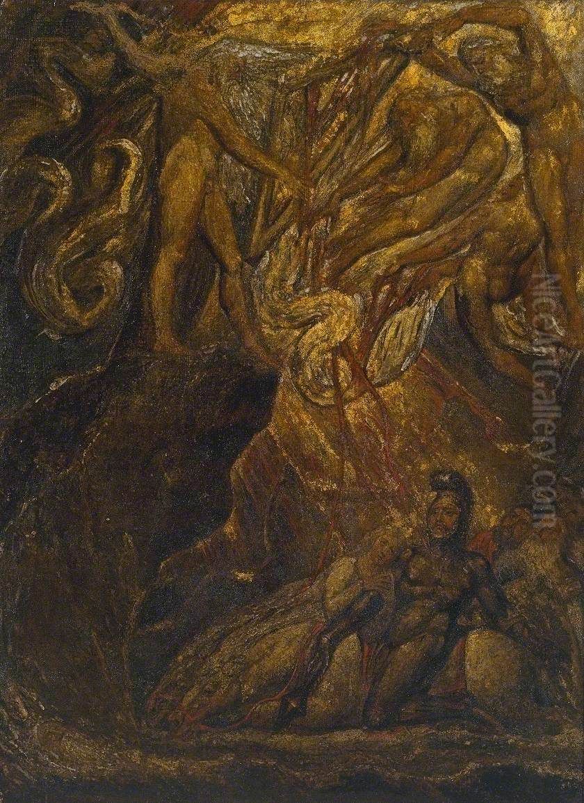 The Bard, from Gray Oil Painting by William Blake