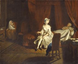 Pamela in the Bedroom with Mrs Jewkes and Mr B.