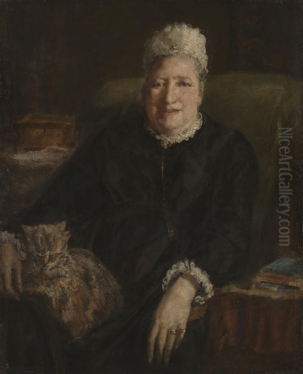 The Hon. Mrs Adams Oil Painting by Ethel Walker
