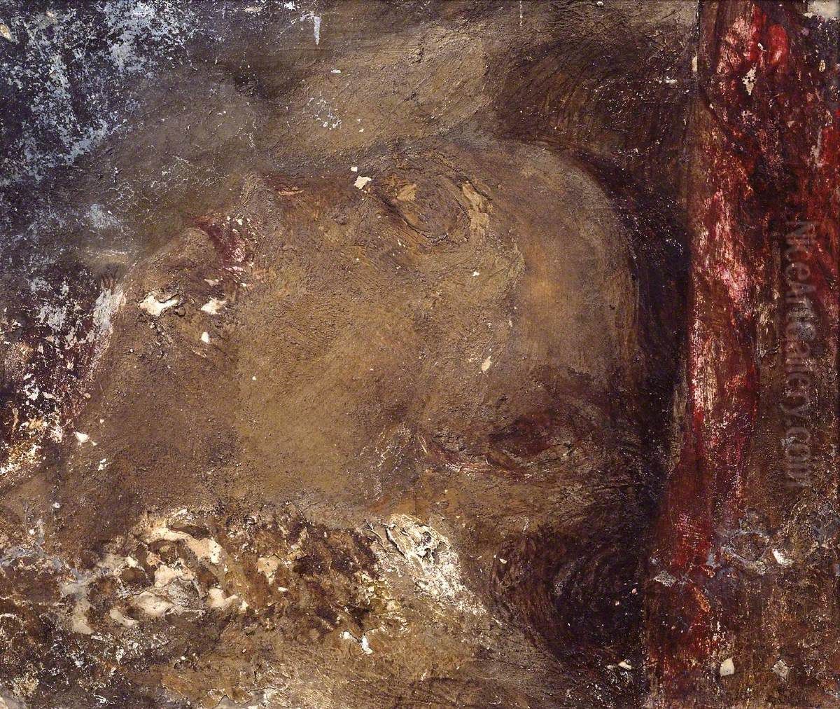 Head of a Person Asleep Oil Painting by J. M. W. Turner