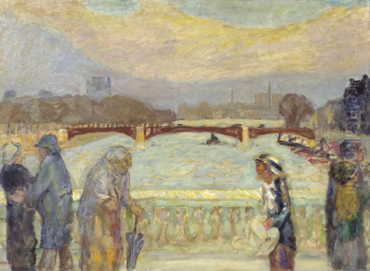 Pont de la Concorde Oil Painting by Pierre Bonnard