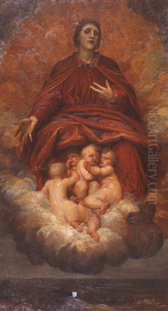 The Spirit of Christianity Oil Painting by George Frederic Watts