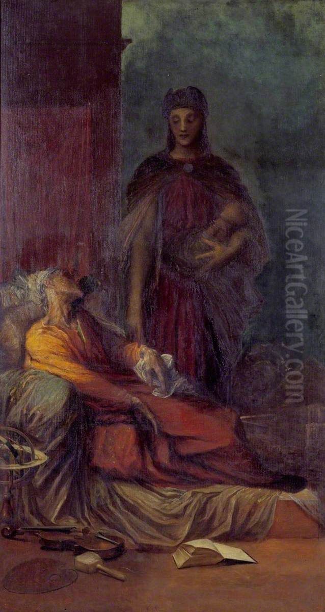 The Messenger Oil Painting by George Frederic Watts