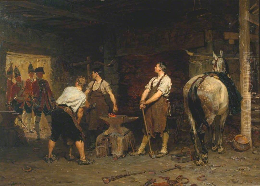 After Culloden, Rebel Hunting Oil Painting by John Seymour Lucas