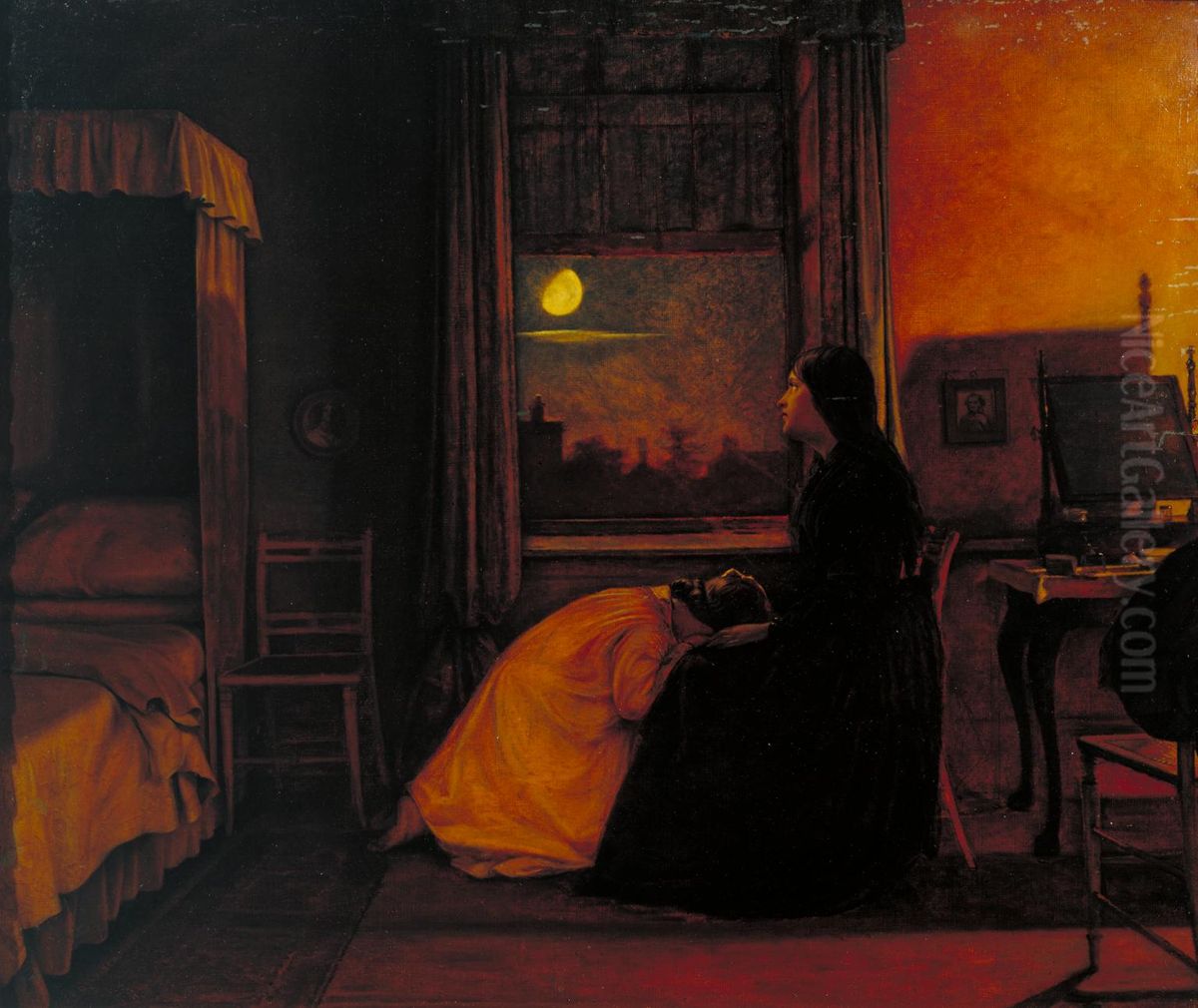 Past and Present Number Two Oil Painting by Augustus Egg
