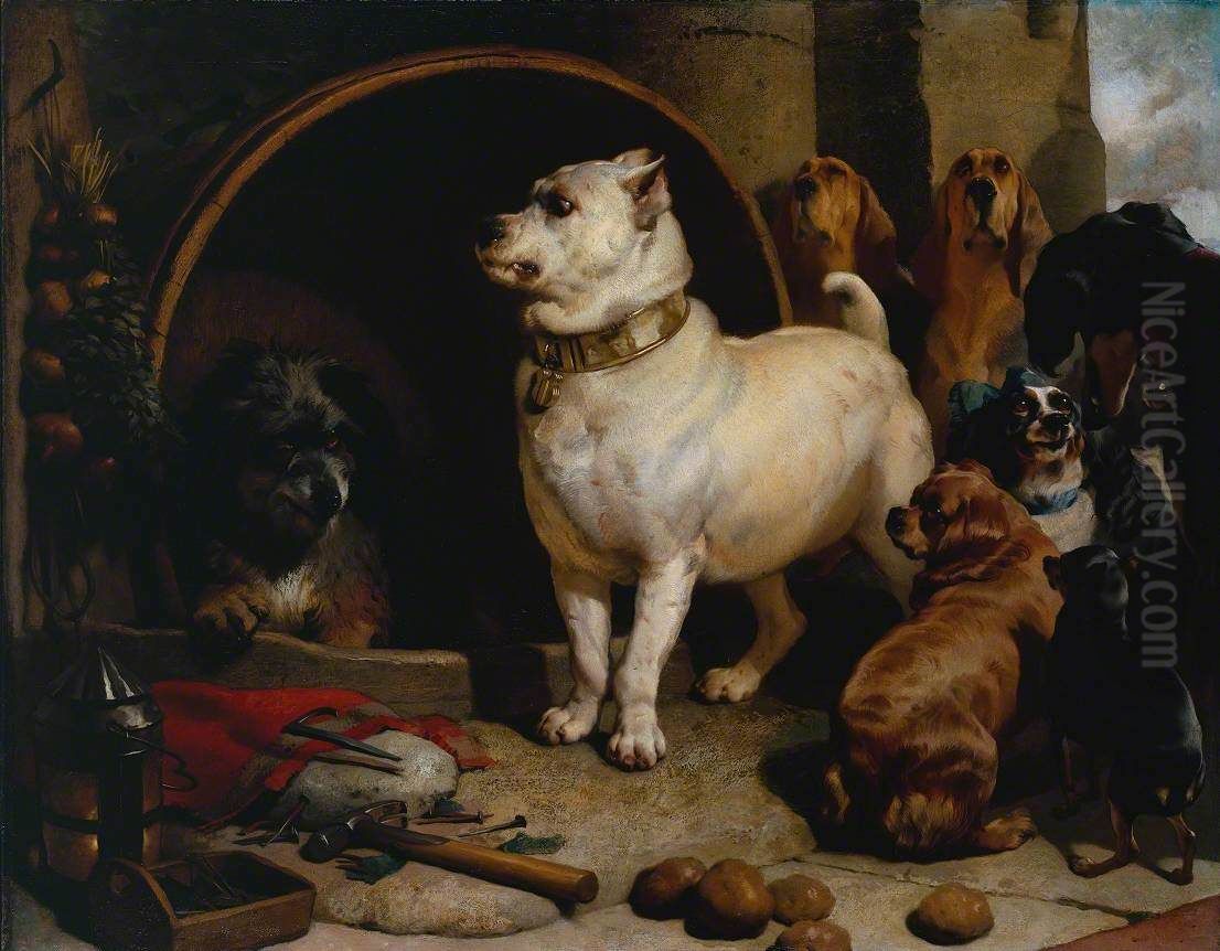 Alexander and Diogenes Oil Painting by Sir Edwin Henry Landseer