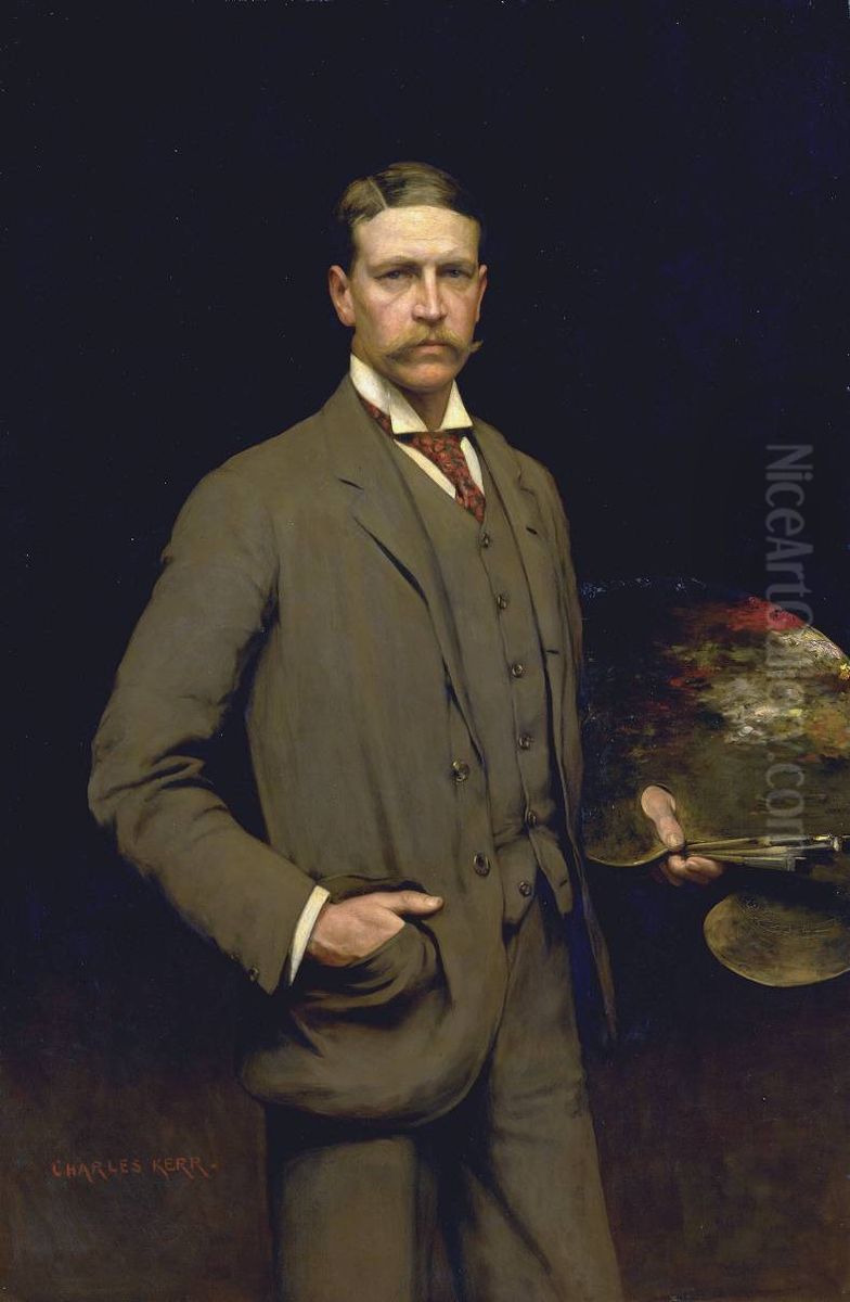 Myself Oil Painting by Charles H. M. Kerr